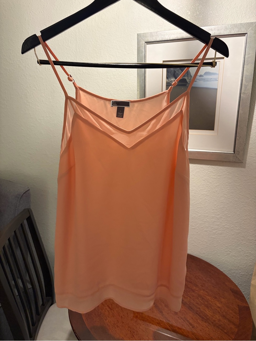 Chelsea28 Peach V-Neck Spaghetti Strap Cami